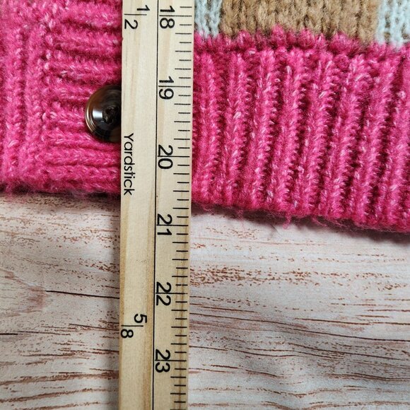 Torrid Womens Checkered Button-Up Cardigan Sweater Size 0 Acrylic Blend - Picture 8 of 10